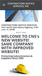 Mobile Screenshot of contractorsnoticeservices.com